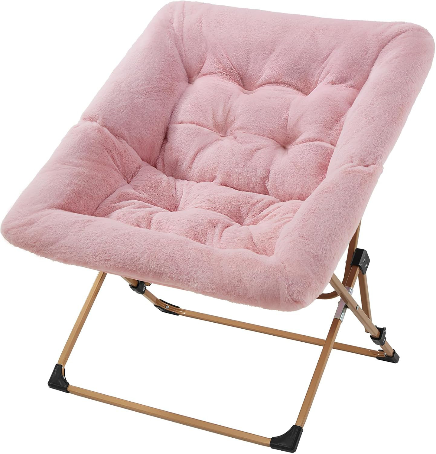 Winston Porter Adult comfortable dish chair soft artificial folding chair pink in the bedroom living room Wayfair